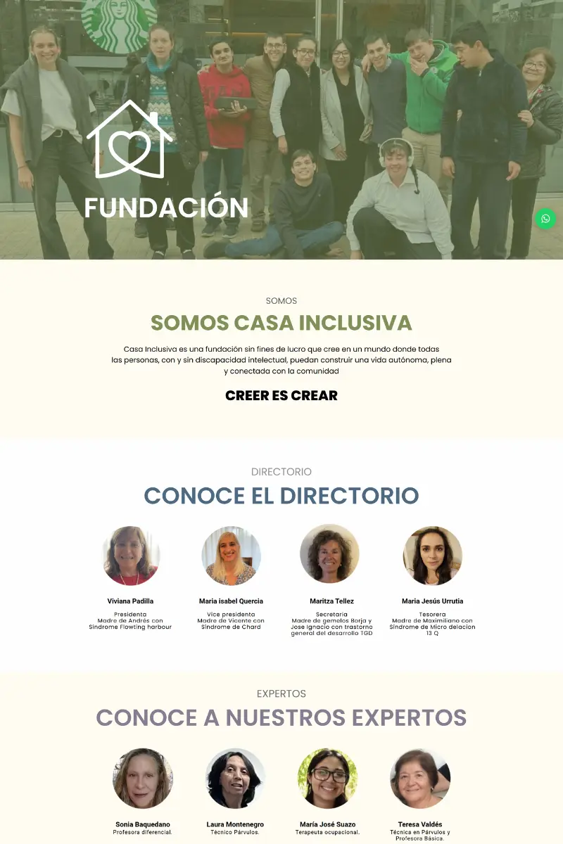 Proyecto Plataforma Institucional Casa Inclusiva