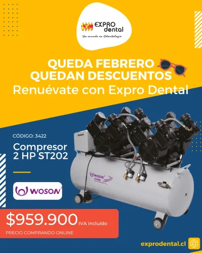 Publicación Instagram promoción de compresor dental 2 HP — Expro Dental