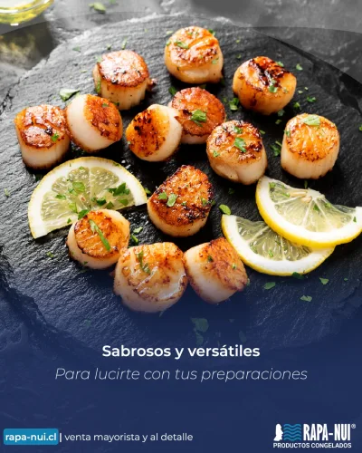 Publicación Instagram ostiones a la parrilla con limón — Rapa-Nui Productos Congelados