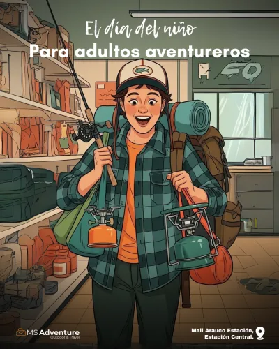 Publicación Instagram 'Día del niño para adultos aventureros' — MS Adventure