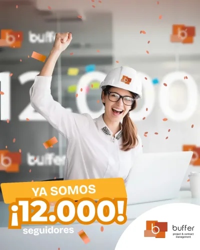 Publicación Instagram celebrando 12.000 seguidores — Buffer Project & Contract Management