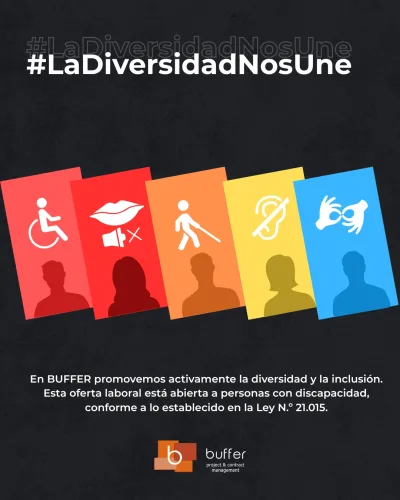 Publicación Instagram campaña de inclusión #LaDiversidadNosUne — Buffer Project & Contract Management