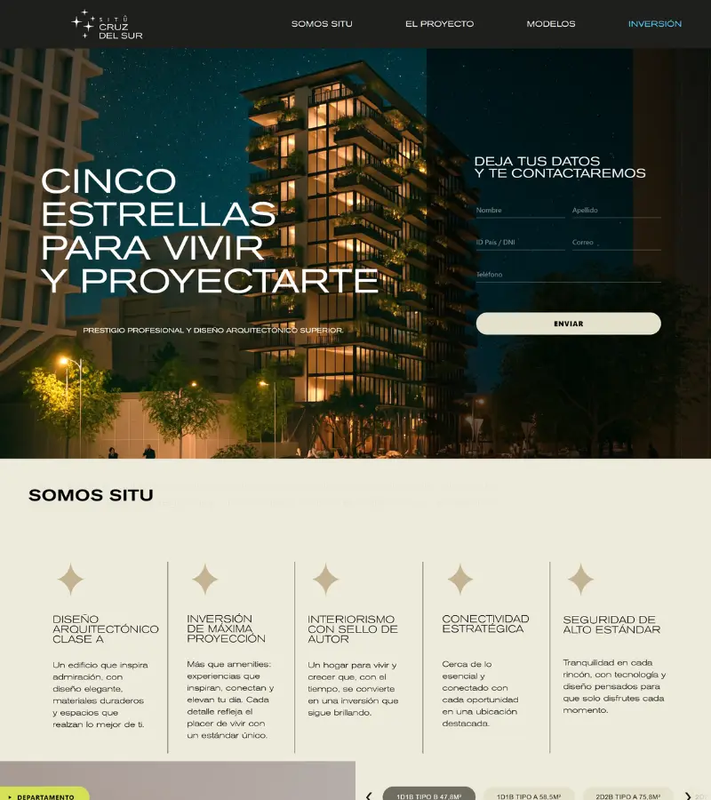 Proyecto Inmobiliaria Situ Cruz del Sur